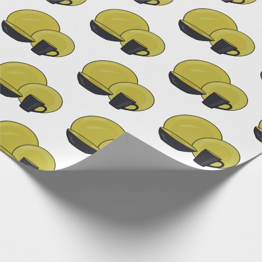 Cartoon illustratie tableware instellen cadeaupapier (Hoek)