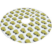 Cartoon illustratie tableware instellen kerstboom rok (Gekanteld)