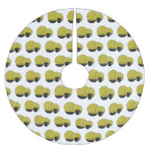 Cartoon illustratie tableware instellen kerstboom rok (Voorkant)