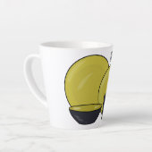 Cartoon illustratie tableware instellen latte mok (Linkerhoek)