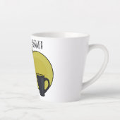 Cartoon illustratie tableware instellen latte mok (Rechts)