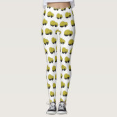 Cartoon illustratie tableware instellen leggings (Voorkant)