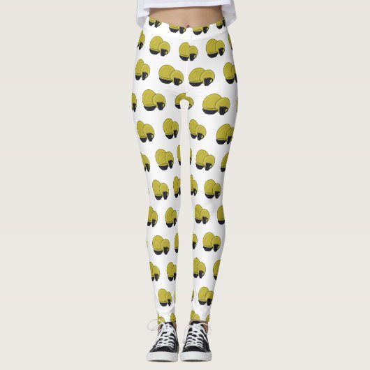 Cartoon illustratie tableware instellen leggings (Voorkant)