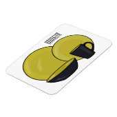 Cartoon illustratie tableware instellen magneet (Linkerzijde)