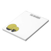 Cartoon illustratie tableware instellen notitieblok (Linkerzijde)