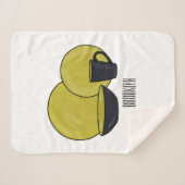 Cartoon illustratie tableware instellen sherpa deken (Voorkant (horizontaal))