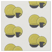 Cartoon illustratie tableware instellen stof (Close Up)