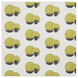 Cartoon illustratie tableware instellen stof