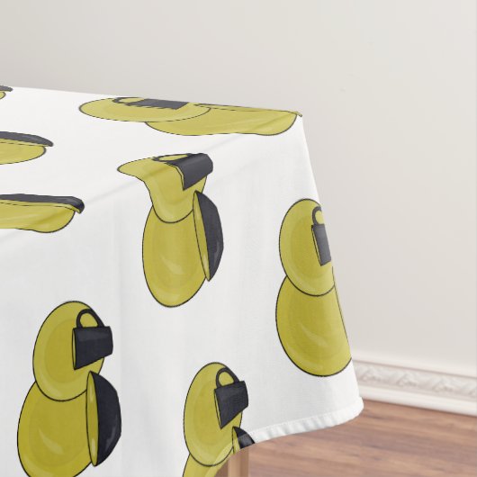 Cartoon illustratie tableware instellen tafelkleed (Voorbeeld)