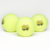 Cartoon illustratie tableware instellen tennisballen (Multi)