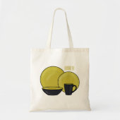 Cartoon illustratie tableware instellen tote bag (Voorkant)