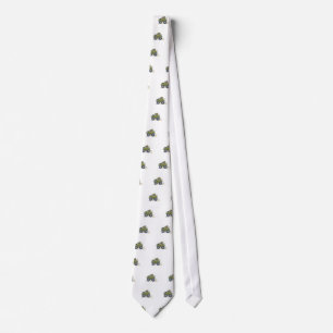 Cartoon illustratie van een olifant die een jeep b stropdas