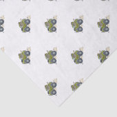 Cartoon illustratie van een olifant die een jeep b tissuepapier (Detail)