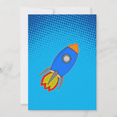 Cartoon in blauw hemelverloop kaart (Voorkant)