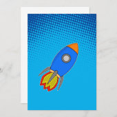 Cartoon in blauw hemelverloop kaart (Voorkant / Achterkant)