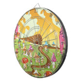 Cartoon in paddenstoelen dartbord (Voorkant Rechts)