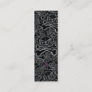 Cartoon in zwart mini visitekaartje