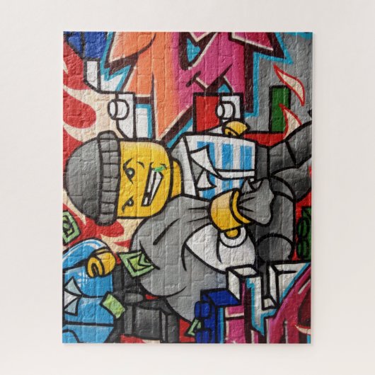 cartoon inbreker legpuzzel (Verticaal)