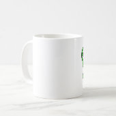 Cartoon Inchworm - Mok witte koffie (Voorkant links)