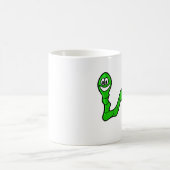 Cartoon Inchworm - Mok witte koffie (Center)