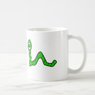 Cartoon Inchworm - Mok witte koffie