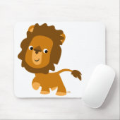 Cartoon Inhoud Lion mousepad Muismat (Met muis)
