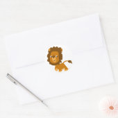 Cartoon Inhoud Lion sticker (Envelop)