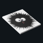 Cartoon Ink Splat Notitieblok<br><div class="desc">Funny Cartoon Black Ink Splat Amazed Face</div>