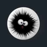 Cartoon Ink Splat Ronde Button 5,7 Cm<br><div class="desc">Funny Cartoon Black Ink Splat Amazed Face</div>
