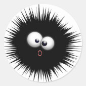 Cartoon Ink Splat Ronde Sticker (Voorkant)