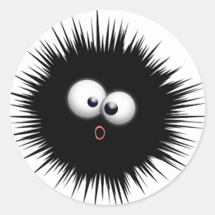 Cartoon Ink Splat Ronde Sticker