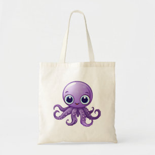Cartoon inktvis illustratie tote bag