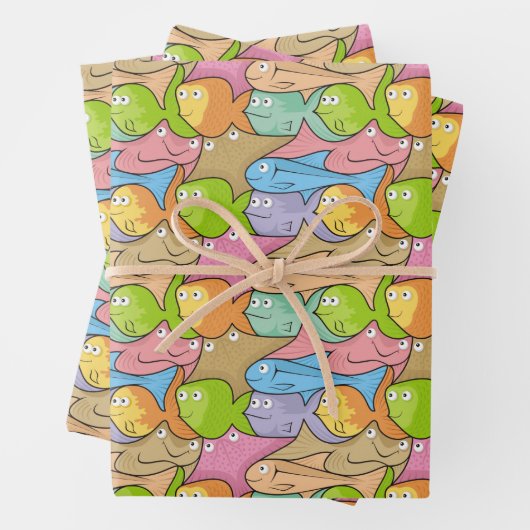 Cartoon Inpakpapier Vel (In situ)