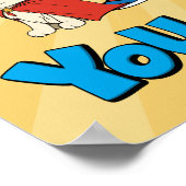 Cartoon Inspirerend quote Comic Book Typography Poster (Hoek)