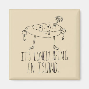 Cartoon Island Magneet