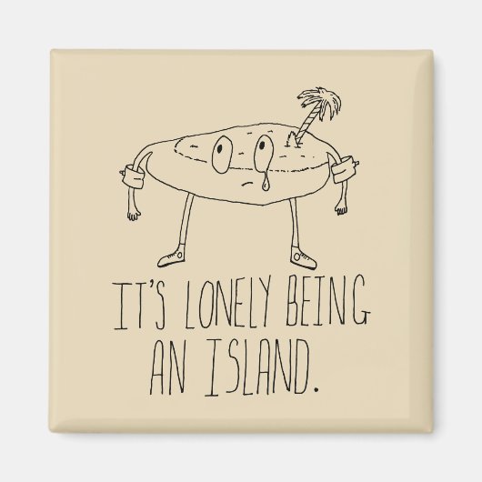 Cartoon Island Magneet (Voorkant)