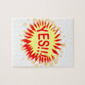 Cartoon Ja Legpuzzel (Horizontaal)