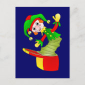 Cartoon Jack in de doos kussen Briefkaart (Voorkant)