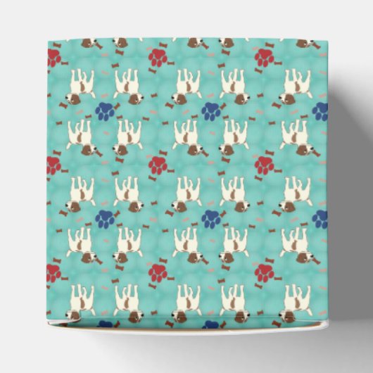 Cartoon Jack Russell Terrier Bedankdoosjes (Bovenkant)