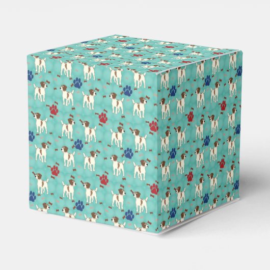 Cartoon Jack Russell Terrier Bedankdoosjes (Achterkant)