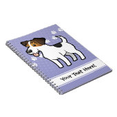 Cartoon Jack Russell Terrier Notitieboek (Rechterzijde)