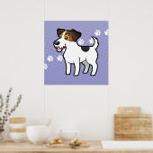 Cartoon Jack Russell Terrier Poster (Keuken)