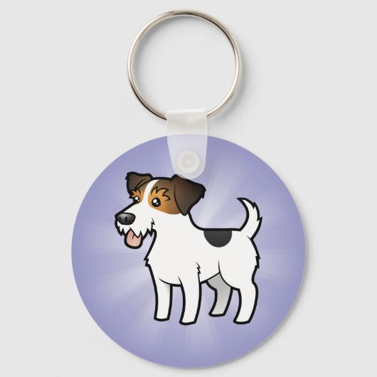 Cartoon Jack Russell Terrier Sleutelhanger (Voorkant)