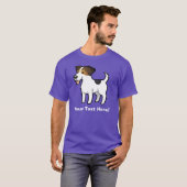 Cartoon Jack Russell Terrier T-shirt (Voorkant volledig)