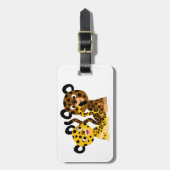 Cartoon Jaguars Bagagelabel (Voorkant verticaal)