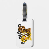Cartoon Jaguars Bagagelabel (Achterkant verticaal)