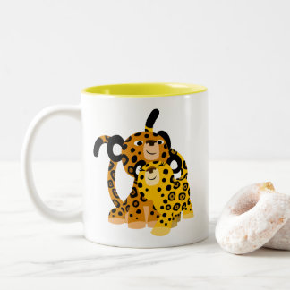 Cartoon Jaguars in Love Mok