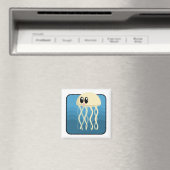 Cartoon Jellyfish Magneet (Insitu (Vaatwasser))