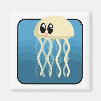 Cartoon Jellyfish Magneet