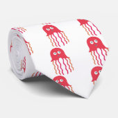 Cartoon Jellyfish Stropdas (Opgerold)
